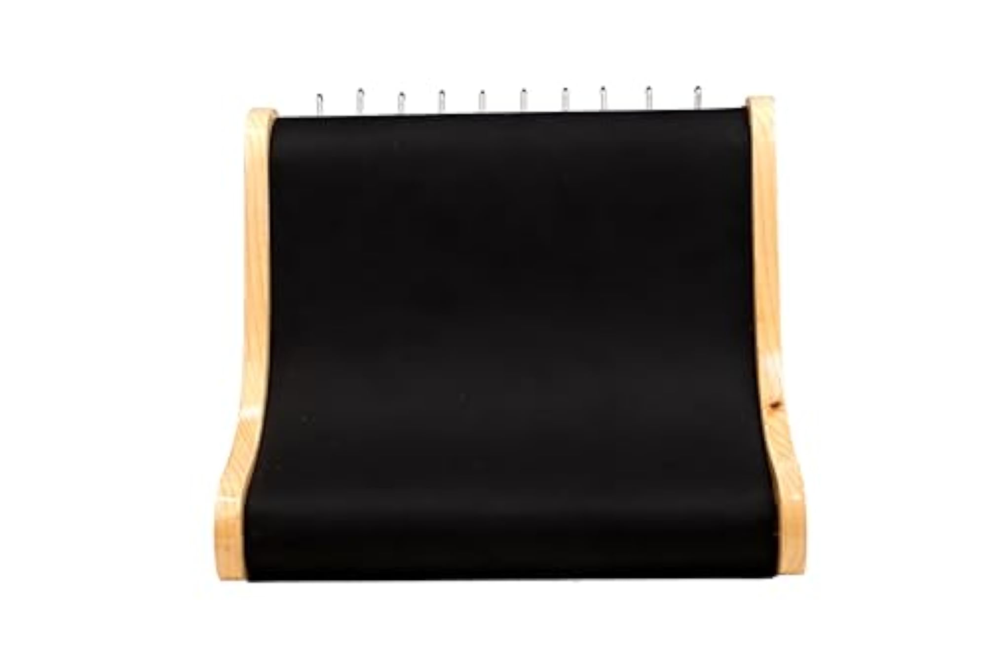 Black Wooden Chain Necklace Display Stand, 8 Inch Holder